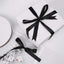 Ruban en Satin brillant noir pour décoration ou emballage