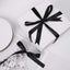 Ruban en Satin brillant noir pour décoration ou emballage