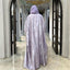 Kimono Abaya En Satin Métallisé