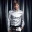 Chemise en Satin Homme à manche longues