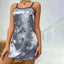 Nuisette en Satin Floral