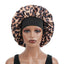 Bonnet en Satin 100% à motifs léopard