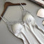 Nuisette En Satin Dentelle Brodée