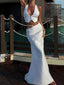 Ensemble En Satin Décolleté Blanc