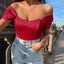 Top Corset Satiné Femme