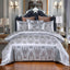 Parure de Lit Jacquard Satin Royal