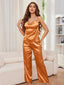 Ensemble Pyjama en Satin Dos Nu