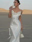 Robe Longue en Satin à Bretelles