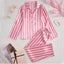 Ensemble de pyjama en satin avec dentelle