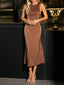 Robe longue légère en Satin