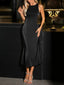 Robe longue légère en Satin
