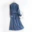 Robe en Satin longue à col en V croisé