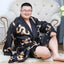 Kimono en Satin pour homme motif dragon