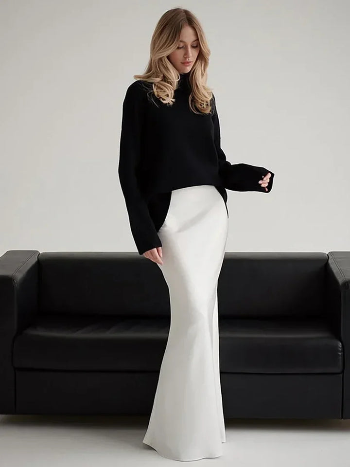 Une silhouette allongée et un tombé parfait