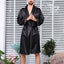 Peignoir pour homme en Satin élégant noir