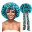 Bonnet de nuit en Satin avec motifs et ruban pour Femme