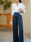 Pantalon en Satin Soie Glacée