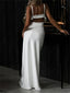Robe en Satin nœuds et bretelles