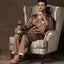 Pyjama long en Satin Imprimé Homme