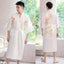 Kimono en Satin long pour homme avec motif dragon