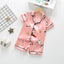 Pyjama en Satin Enfant Court Imprimé