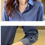 Chemise Satin manches longues chic pour Femme