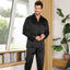 Pyjama Noir en Satin Homme