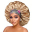 Bonnet en Satin extra large avec motis