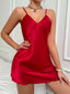 Nuisette en Satin Fendue