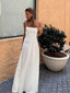 Robe Longue en Satin Blanche