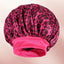 Bonnet en Satin 100% à motifs léopard