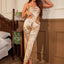 Ensemble Pyjama Satin Imprimé