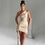 Robe en Satin Asymétrique