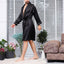 Peignoir pour homme en Satin élégant noir