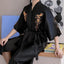 Kimono en Satin long pour homme avec motif dragon