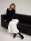 Jupe longue en Satin taille haute