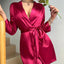 Peignoir en Satin Court