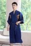 Kimono en Satin long pour homme avec motif dragon