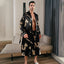 Peignoir en Satin Homme Imprimé Dragon