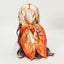 Foulard en Satin soyeux mandarine
