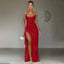 Robe en Satin longue à fente et dos nu