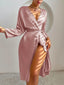 Peignoir Long En Satin