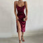 Robe en Satin Fendue
