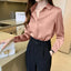 Chemise Satin manches longues chic pour Femme