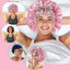 Bonnet de nuit en Satin avec motifs et ruban pour Femme