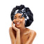 Bonnet de nuit en Satin avec motifs et ruban pour Femme