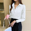 Chemise Satin manches longues chic pour Femme