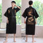 Kimono en Satin long pour homme avec motif dragon