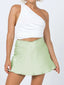 Jupe en Satin courte à taille lacée