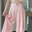 Pantalon Large en Satin Jacquard